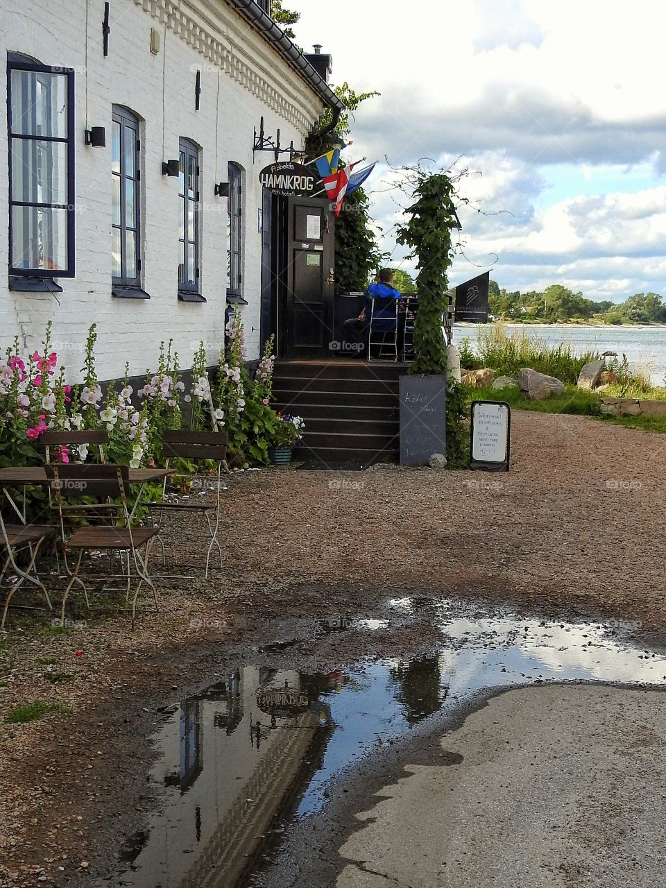 Puddle reflection