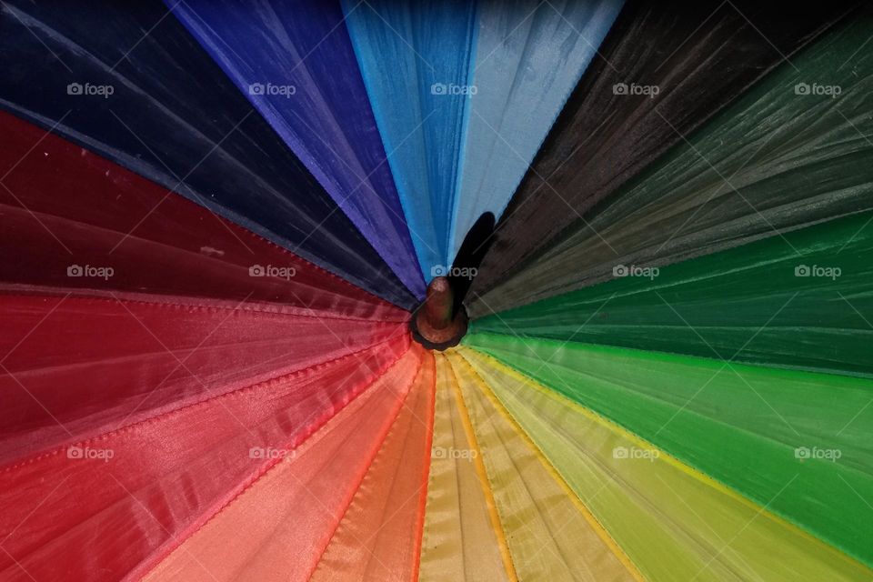 the colorful umbrella