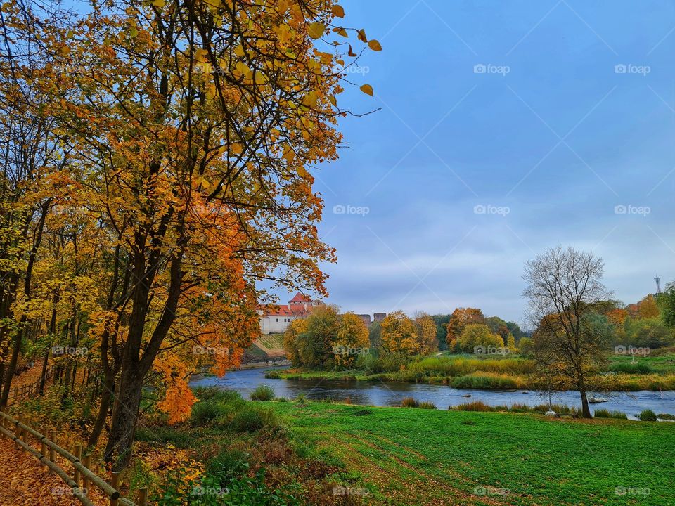 Autumn mood... city Bauska,Latvia
