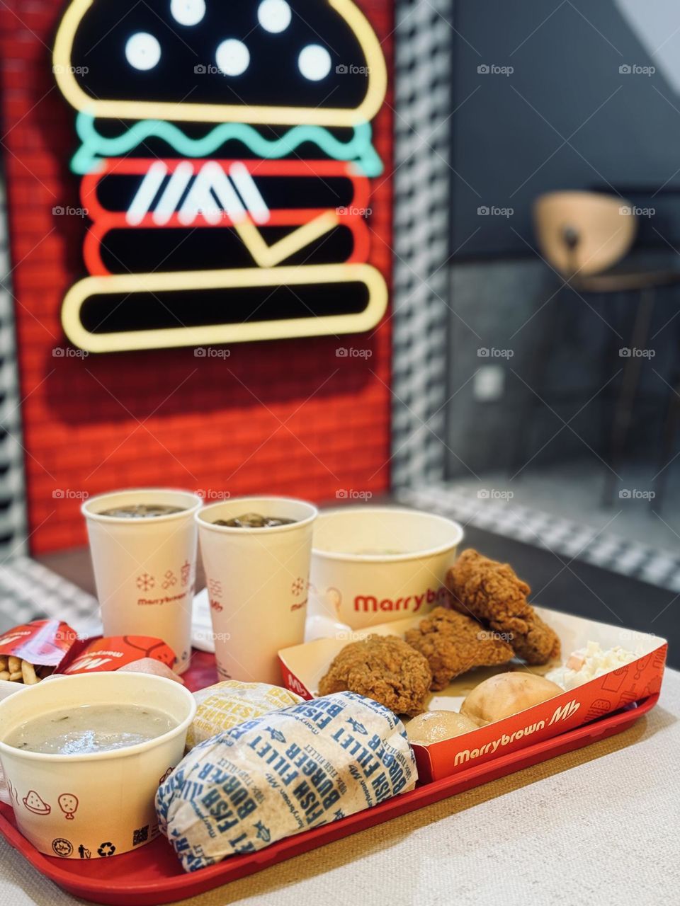 Junk food on the table.