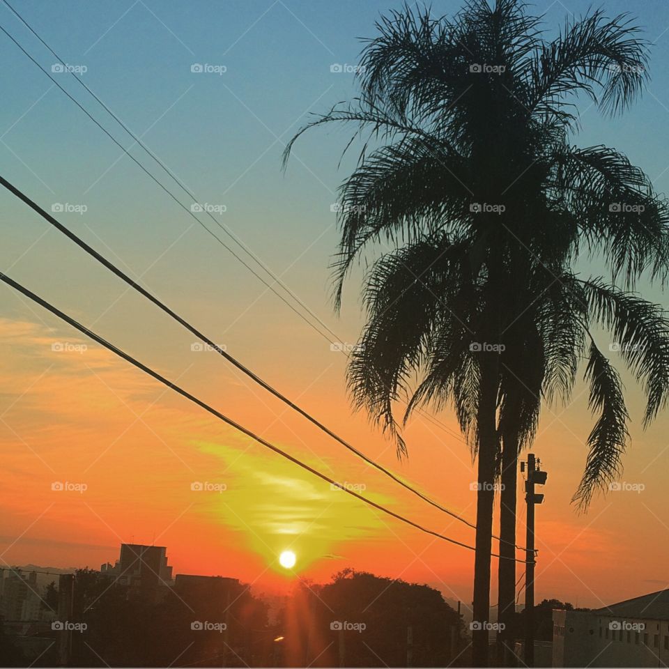 Olha só que beleza as cores deste céu e a imensidão deste sol! Viva a Natureza! ☀️