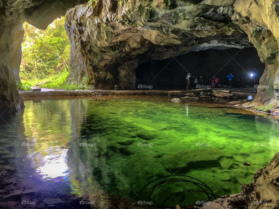 artificial cave from old mine