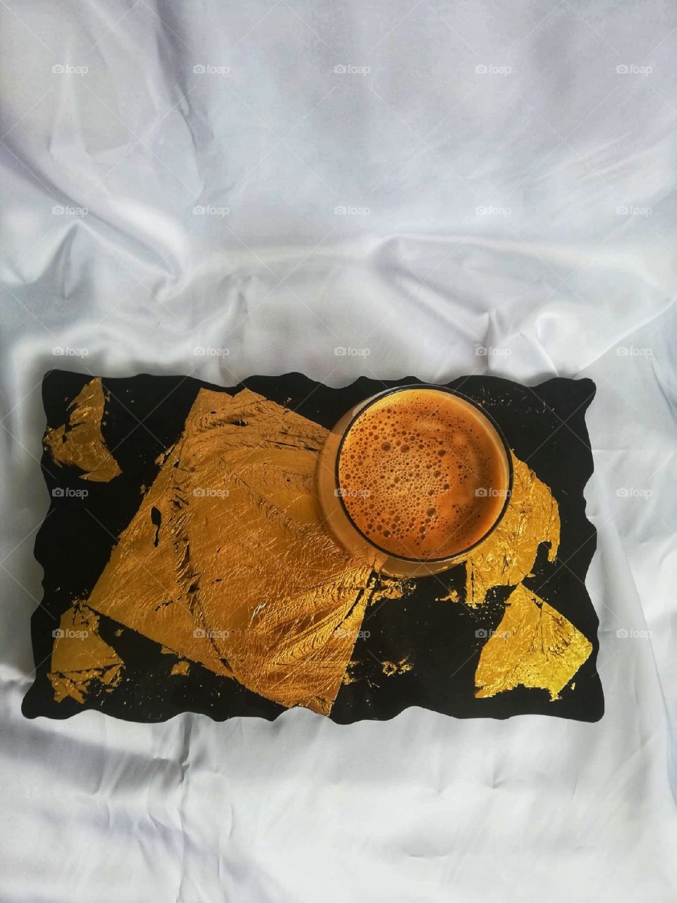 Coffee served in a nice manner