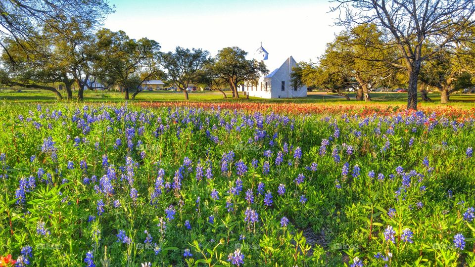 Texas country church