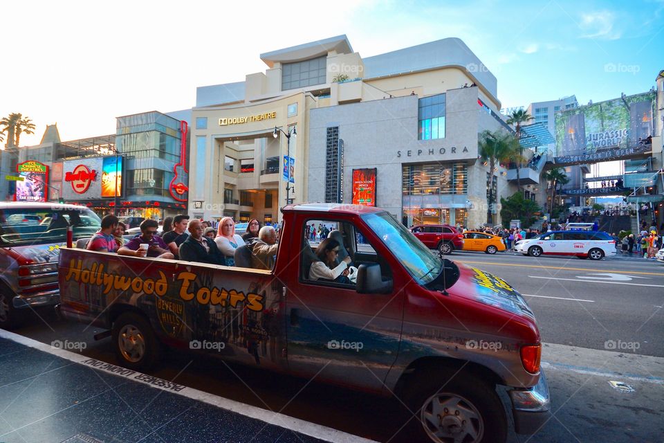 Tourists in La la land :) Welcome to Hollywood 