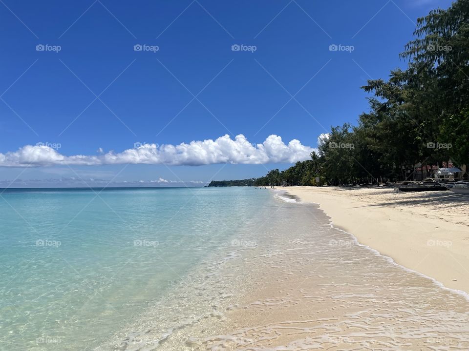 Walking on the shore