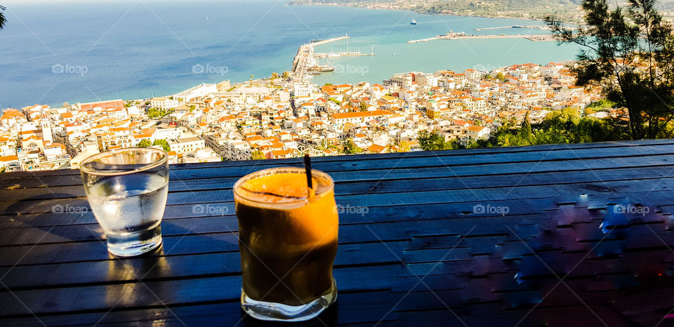 Iced Coffee and Island Views - Alone in Greece