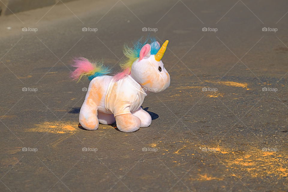 Colorful unicorn toy