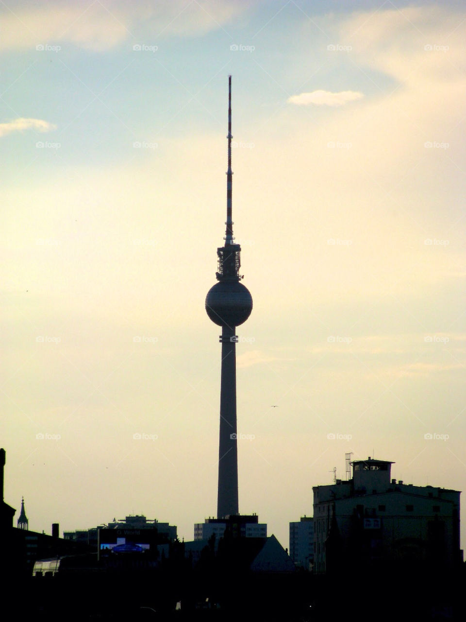 Berlin Alexanderplatz at sunset