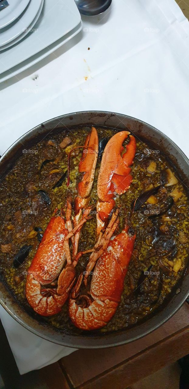 Paella de Bogavante