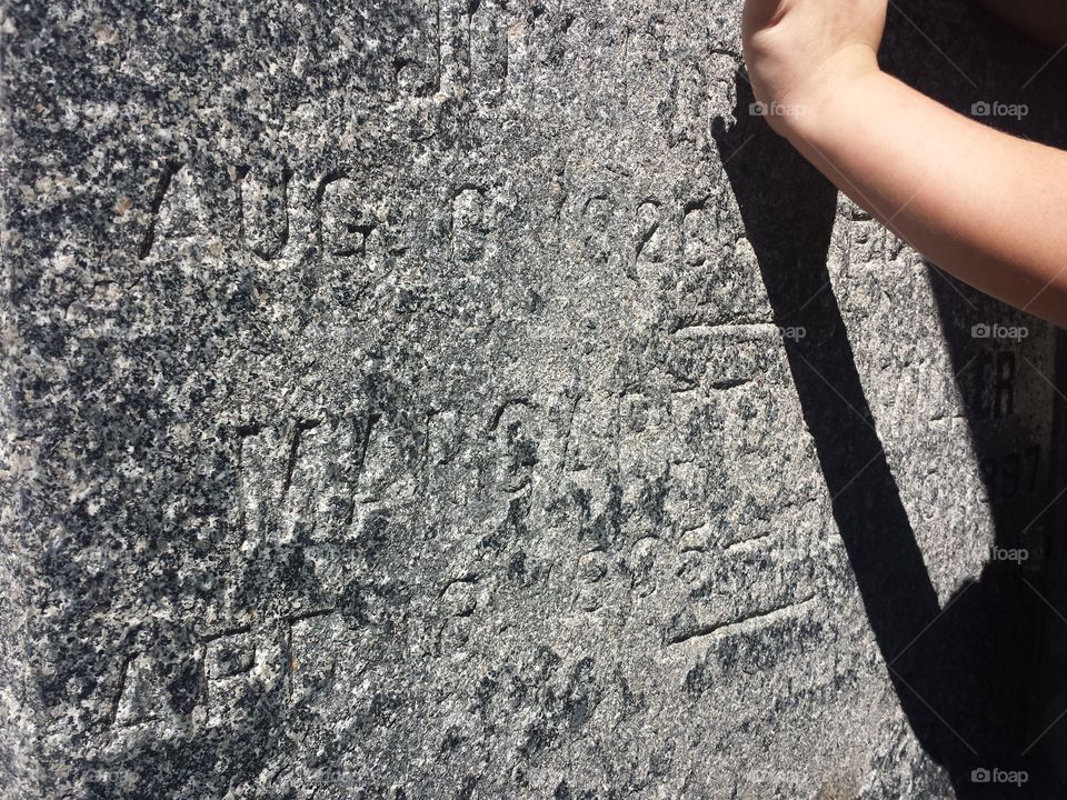 Miller Mausoleum dedication plaque