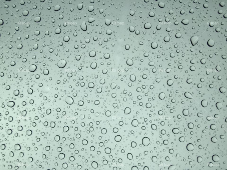 A rainy day in South Africa left the car window with some perfect little droplets. 