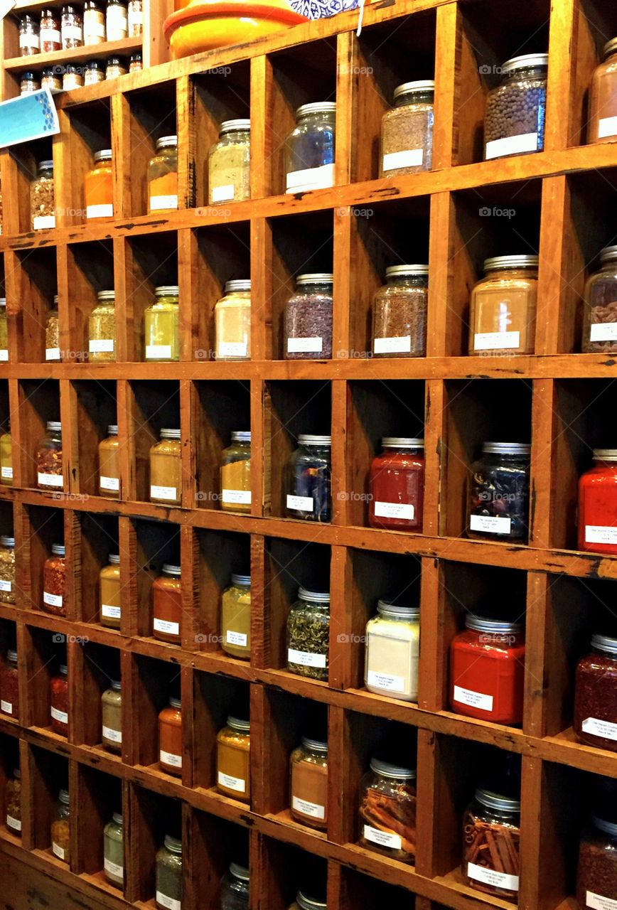 Spices on display 