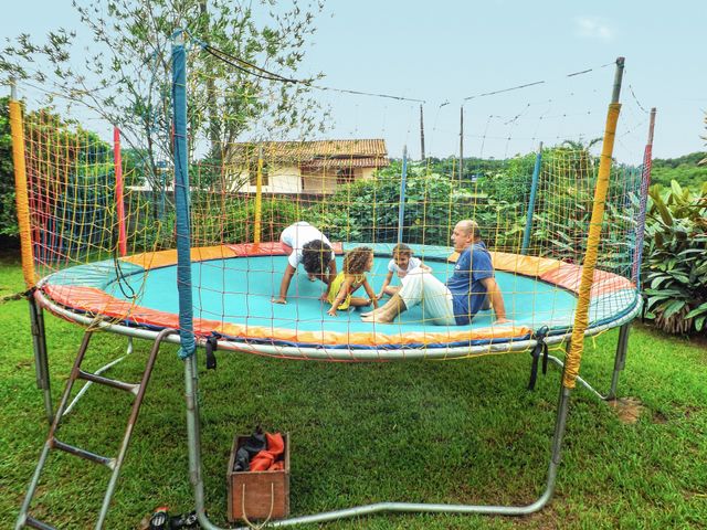 family having fun
