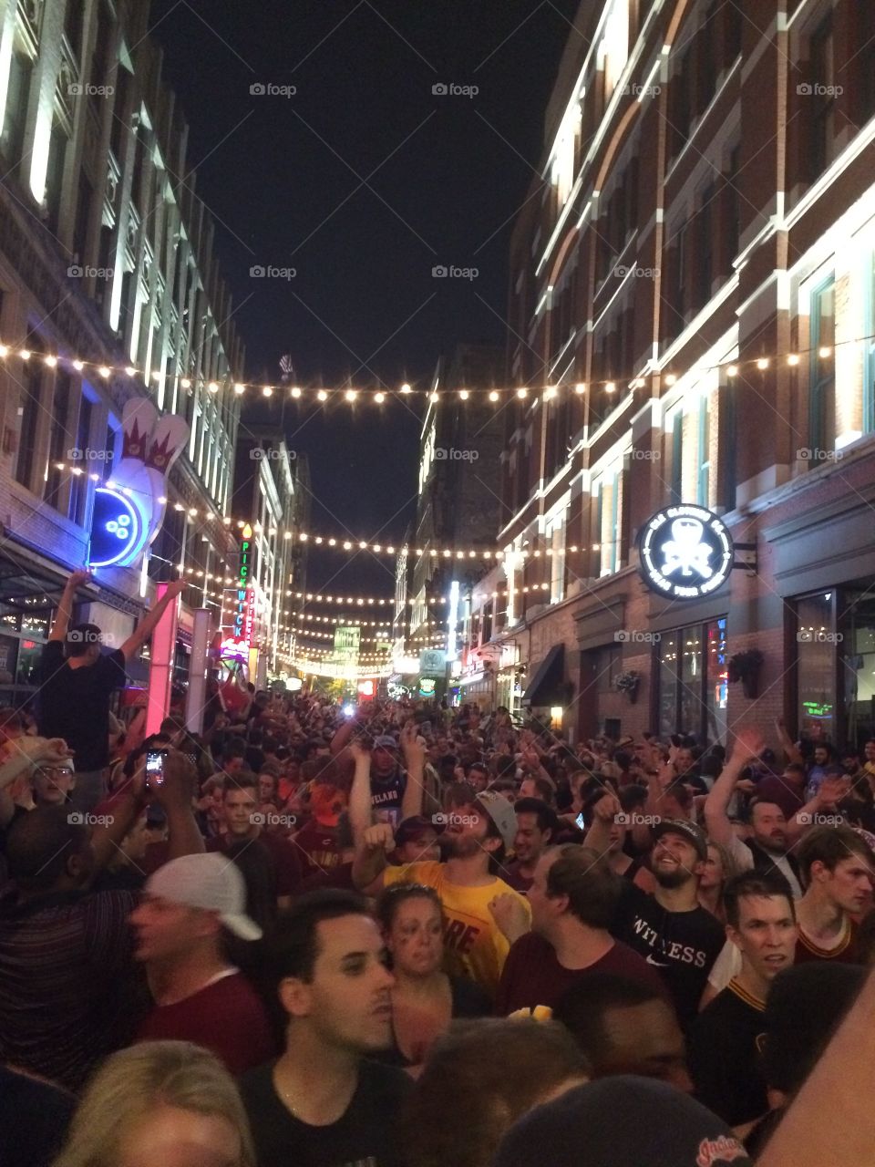 Clevelands East 4th Street immediately following the 2016 championship win by the Cleveland Cavaliers