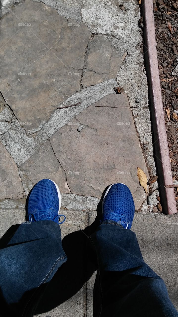 footsteps on path away