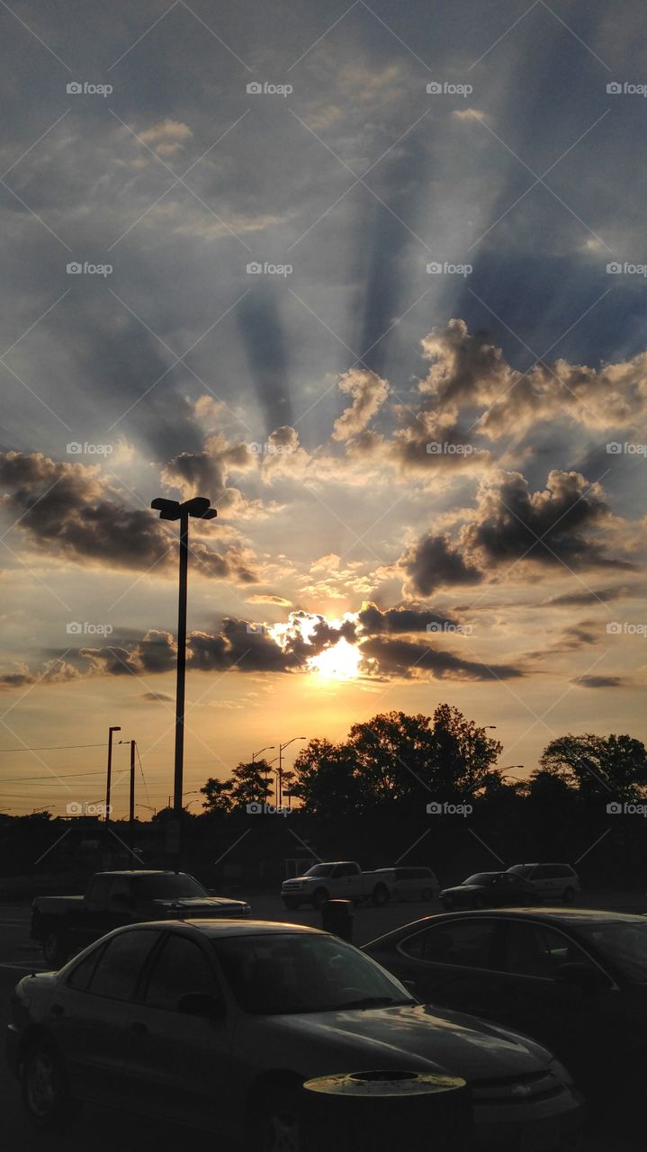 stopping at a rest stop during a road trip in New Jersey blessed us with this beautiful sunrise.