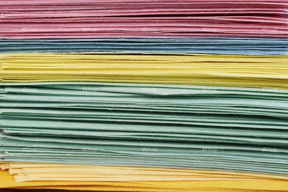 Layers of pastel colors 