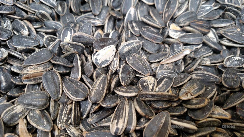 Market sunflower seeds.