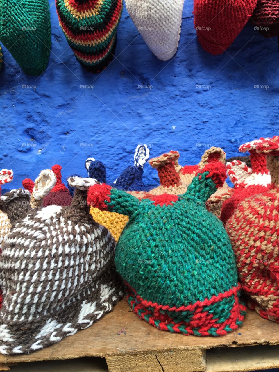 Hats of chefchaouen 