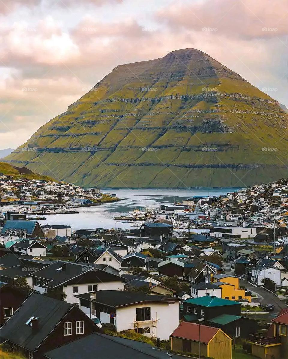 Glory be to God, the magnificent and picturesque view and the natural green trees are a view that is nothing more wonderful than it