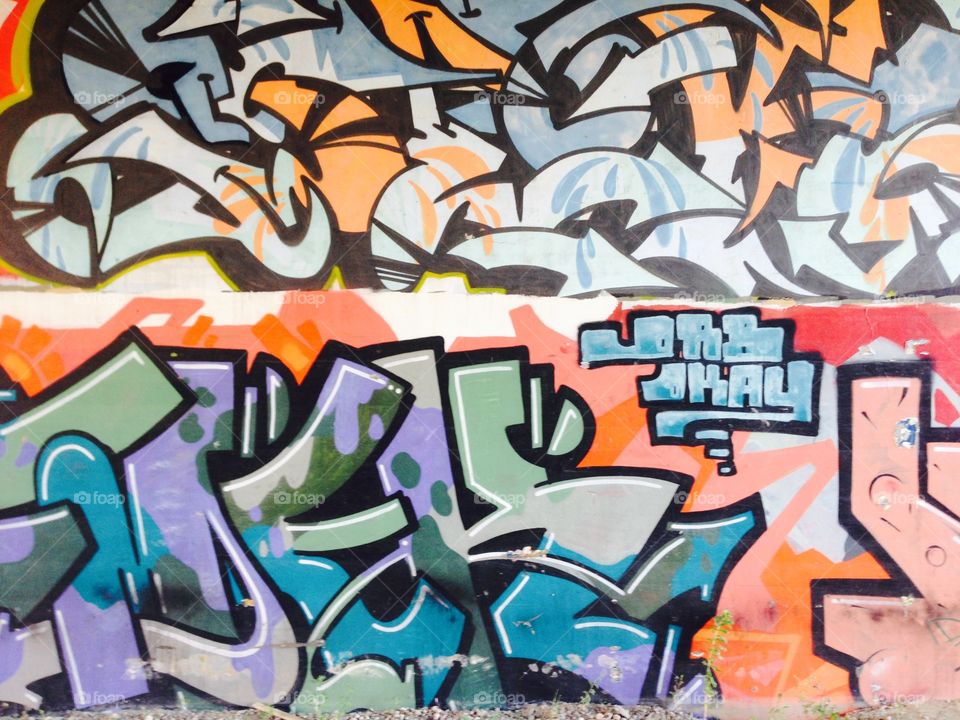 Graffiti. Graffiti on Wall 