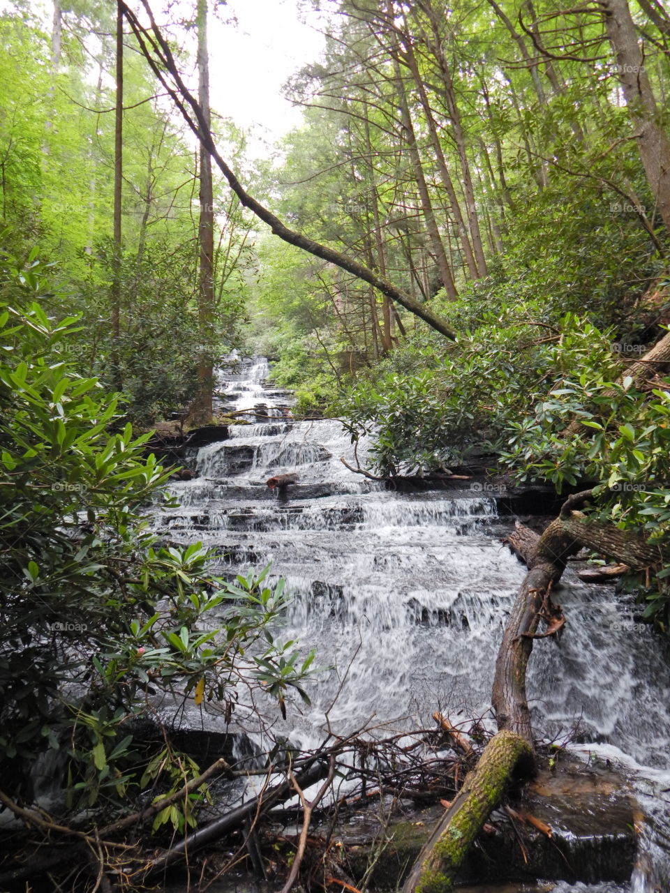 Minnehaha waterfall in Rabun county Georgia