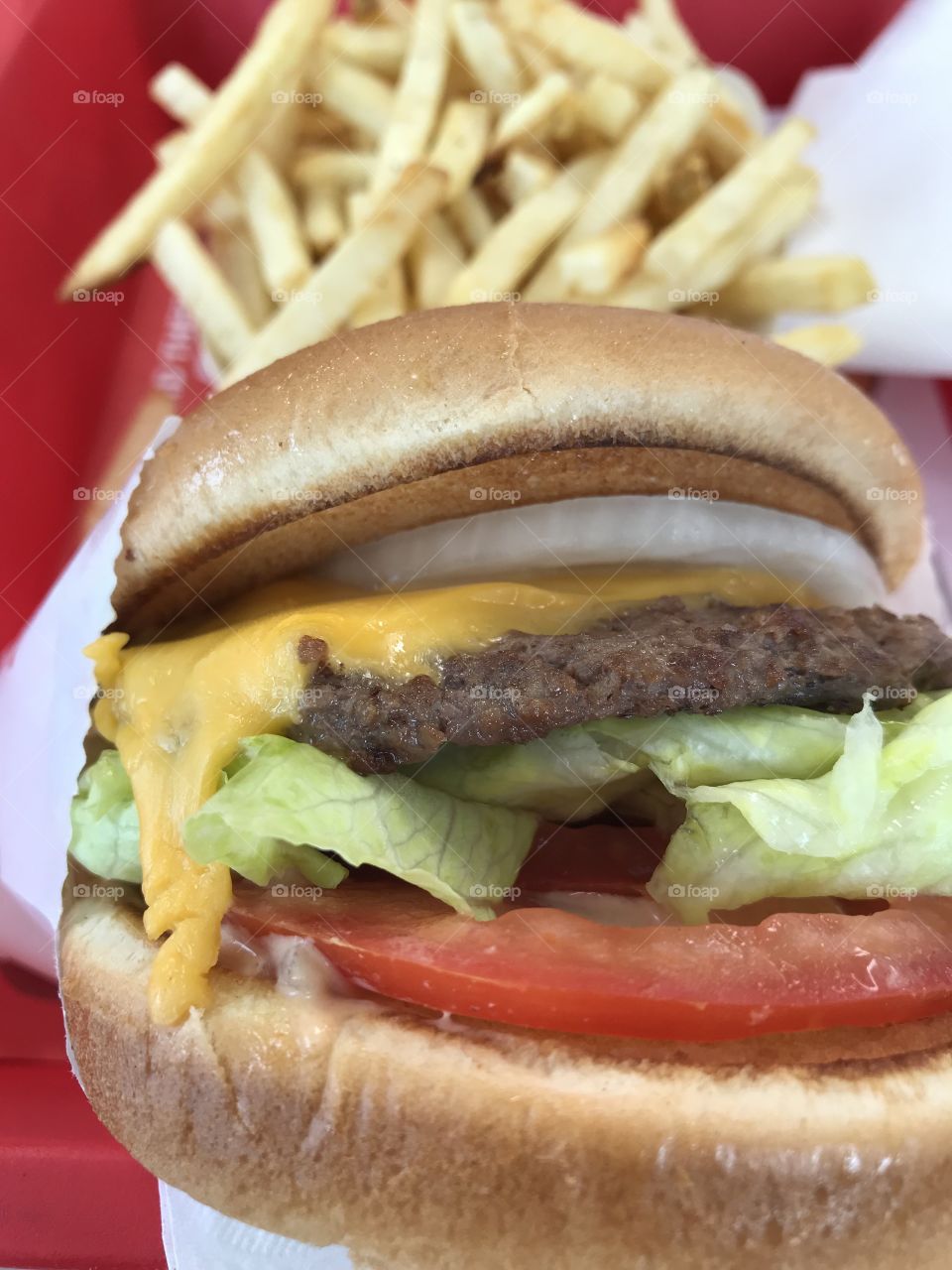 In-N-Out Burger always hits the spot. When craving a burger I either go to my local burger joint or at the least to In-N-Out burger. It beats McDs. #NoFilter