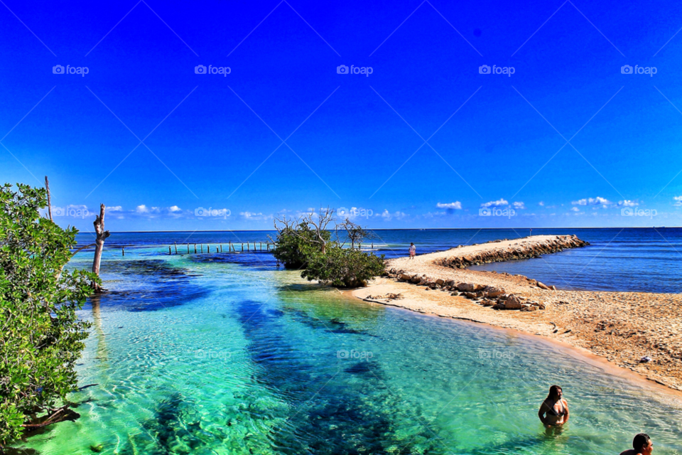 cancun landscape ocean sky by Elina