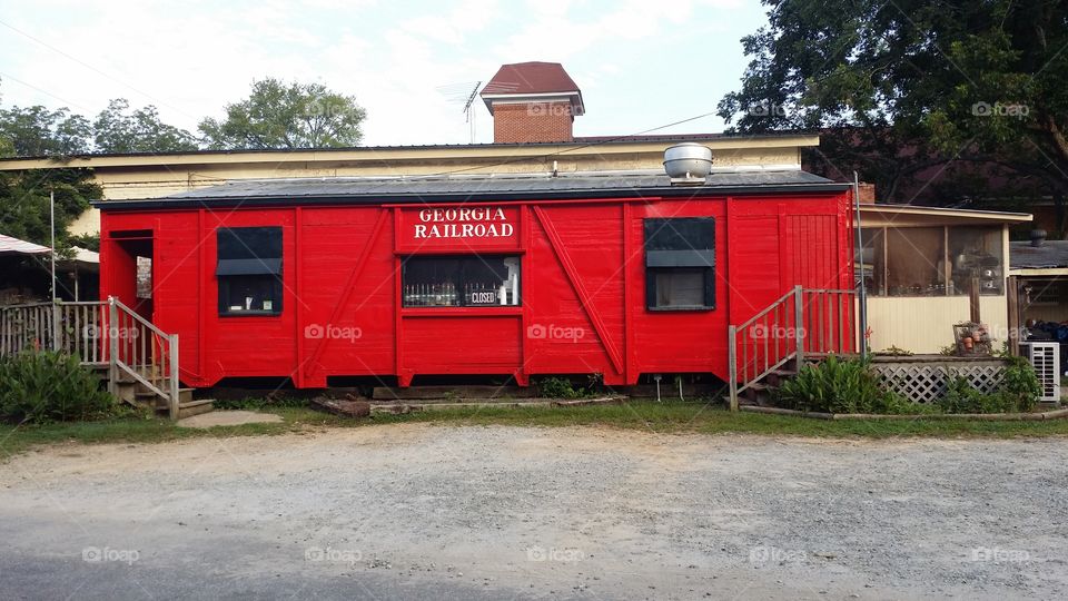 Caboose. this is a restaurant in rutledge, ga