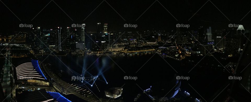 View from MBS(Marina Bay Sands)