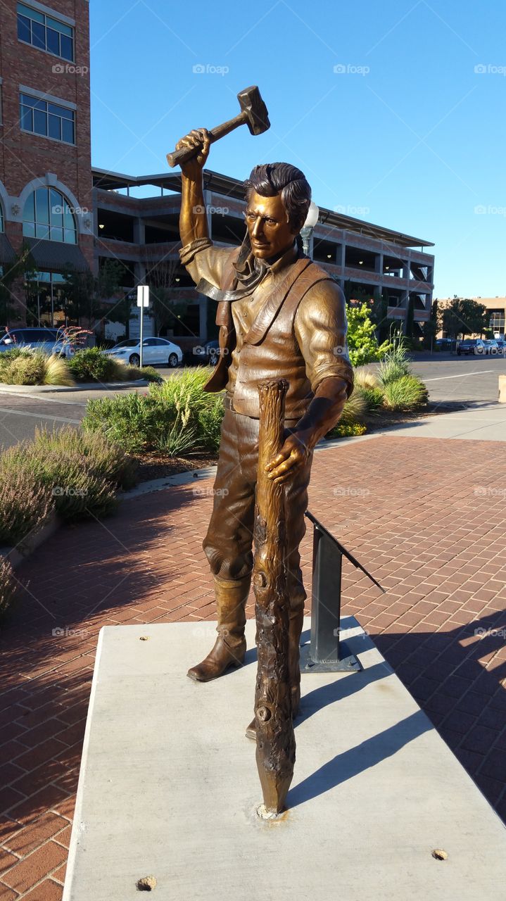 Bronze statue St George Utah