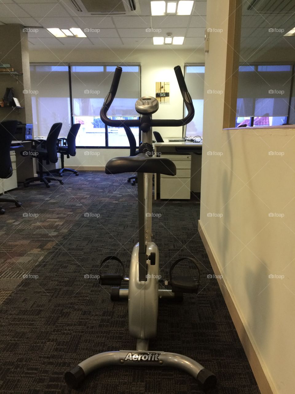 Exercise cycle at office