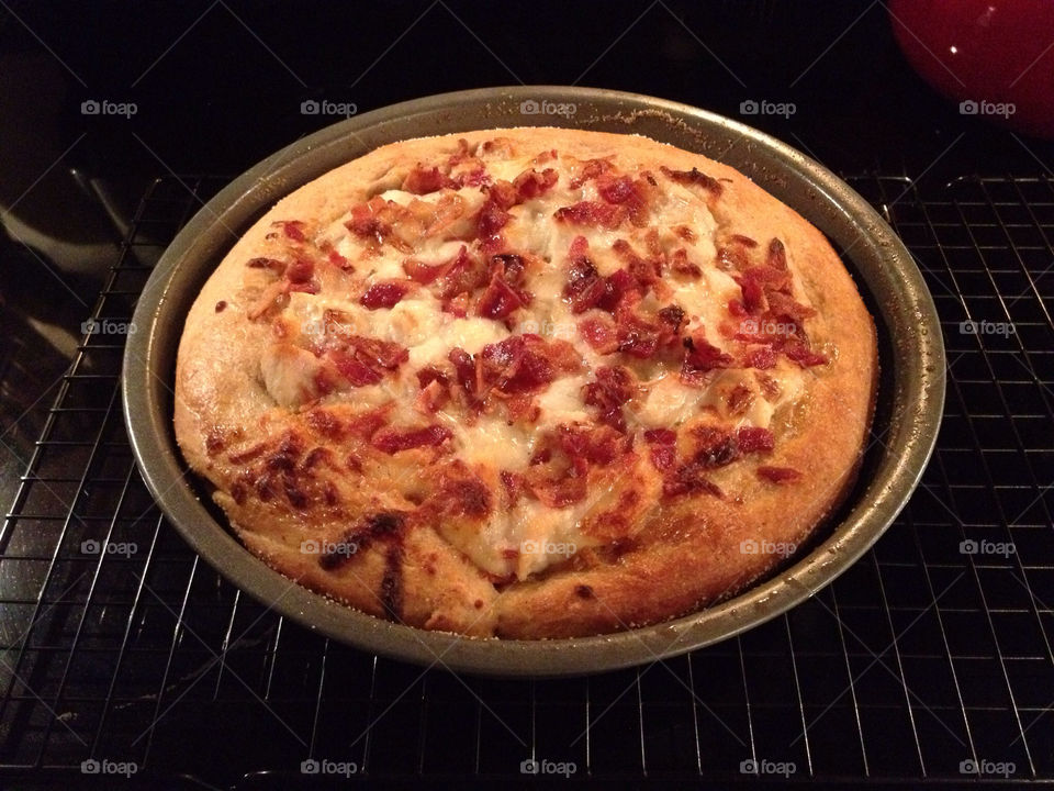 food snacks bacon pizza by sarali11