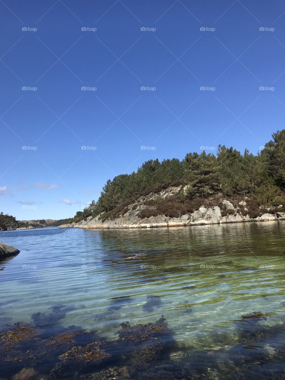 Beautiful beach in Norway.