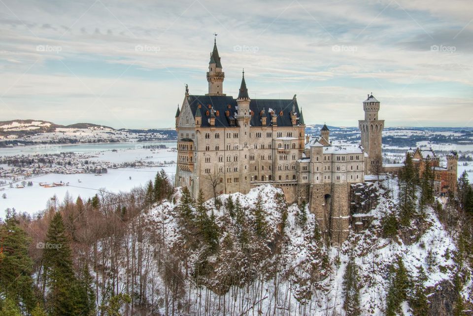 Winter with the castle 