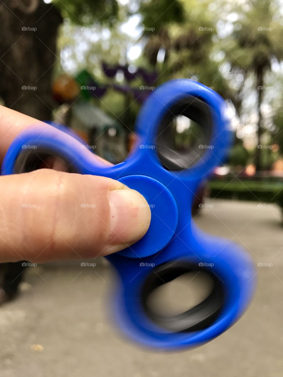 Fidget spinner blue 