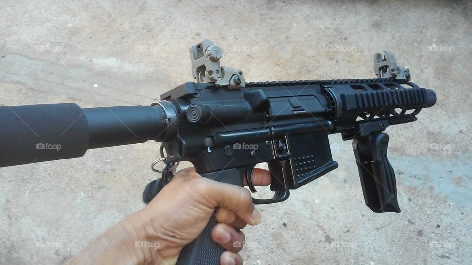 AR 15 pistol, ghost gun