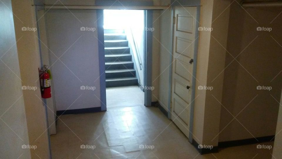 basement corridor