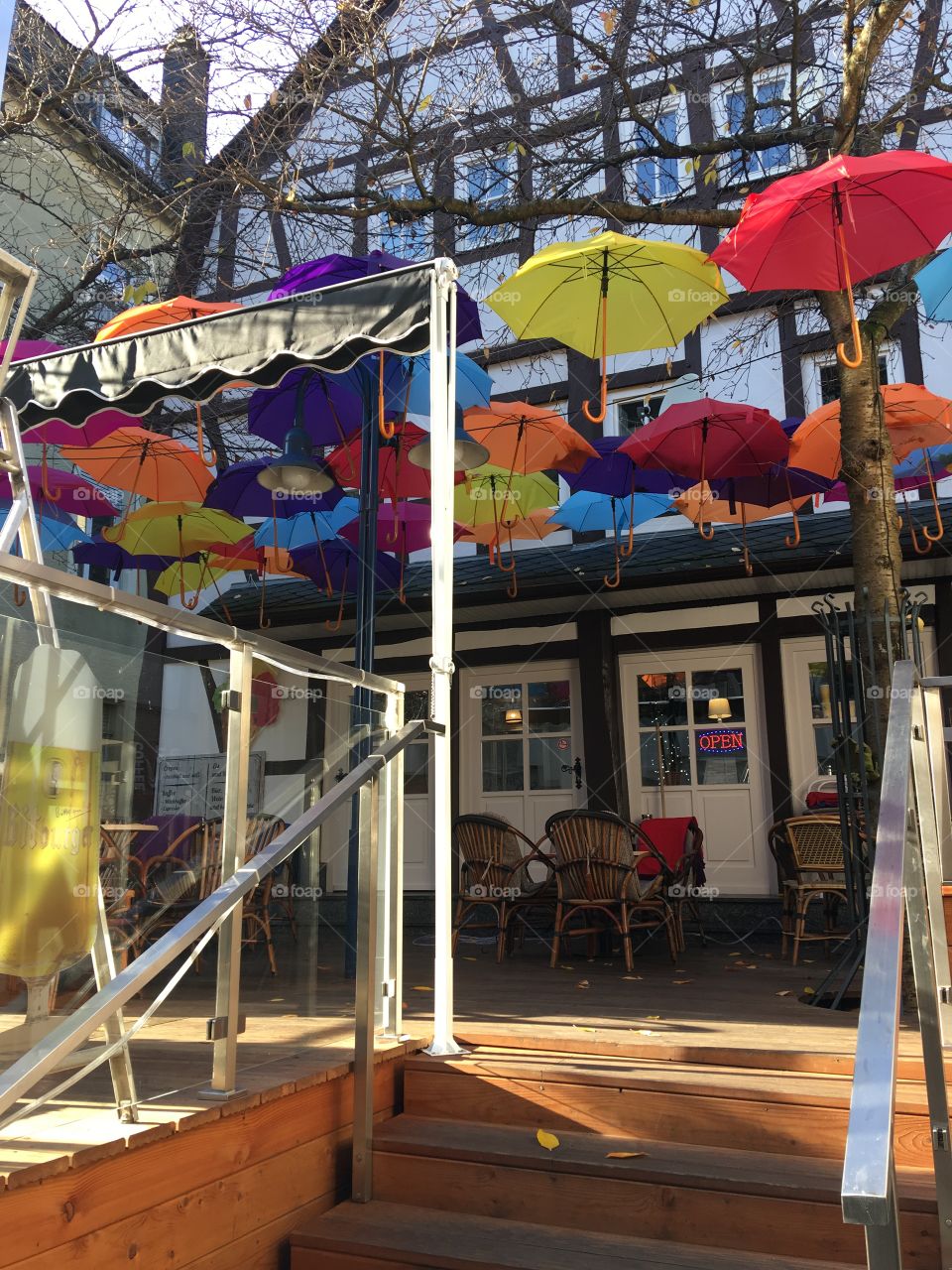 Umbrella patio 