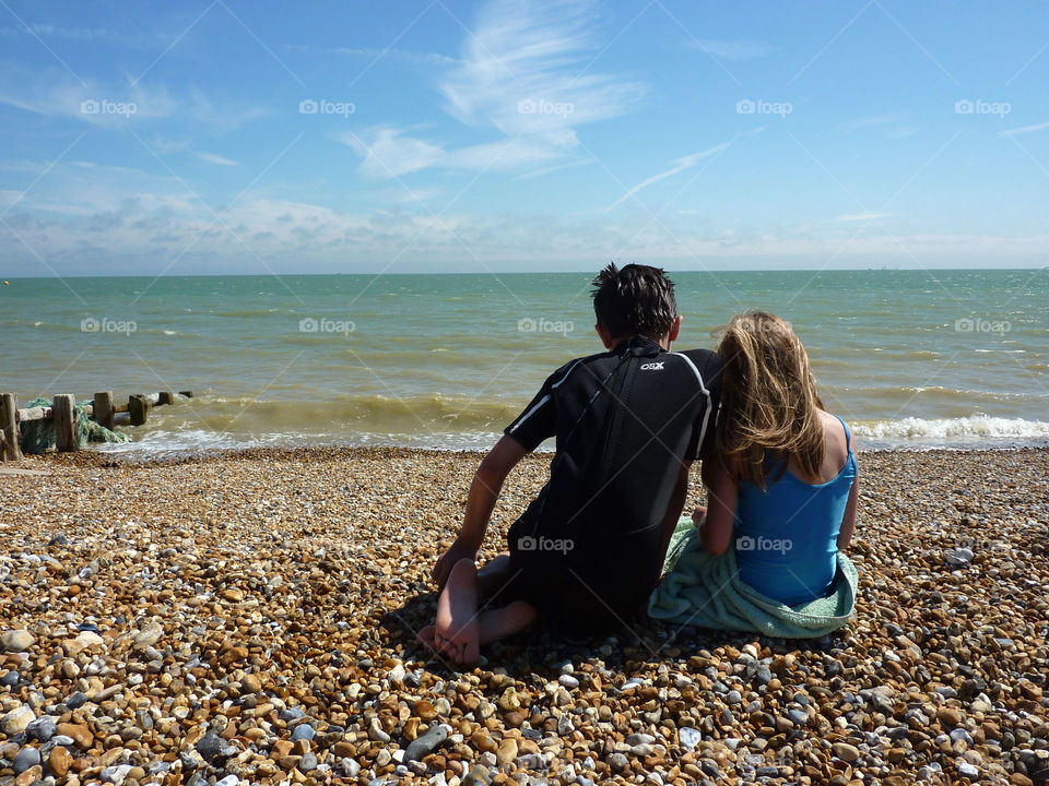 looking out to sea