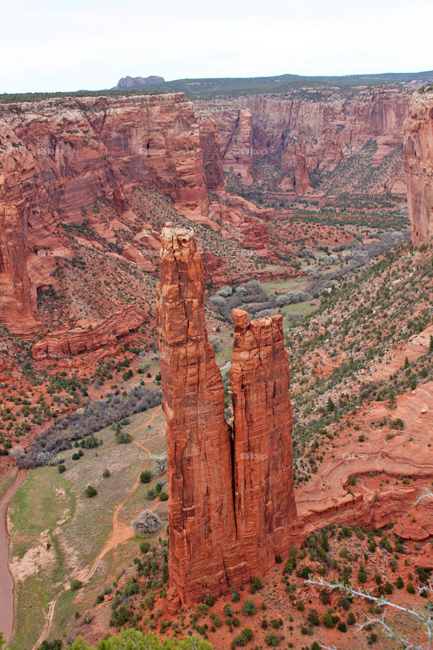 Spider rock at canyon de chelly