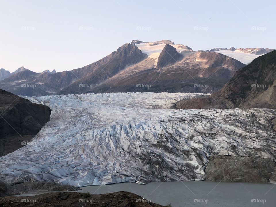 Mendenhall Glacier in Juneau, Alaska