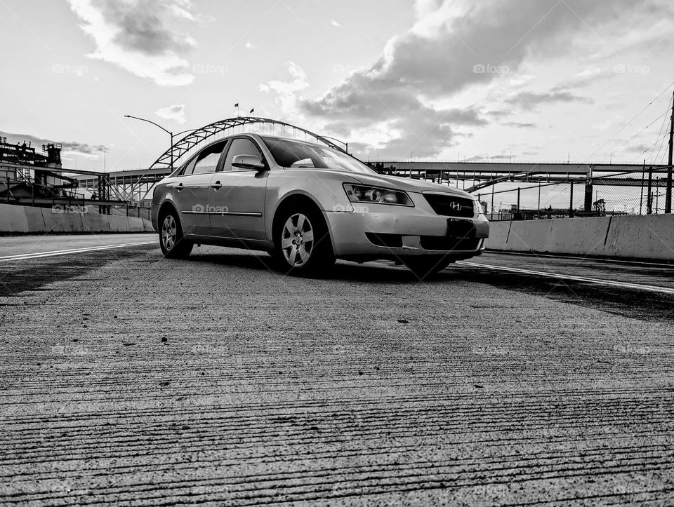 My Sonata is going so fast is bending time and space and.... the bridge!