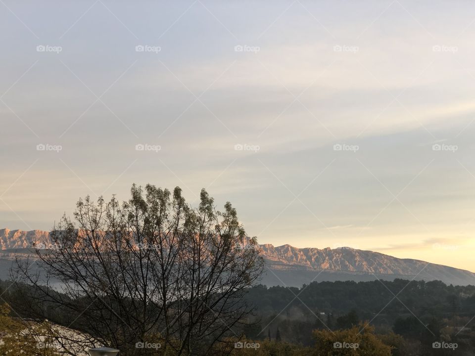 Sunshine sky mountain