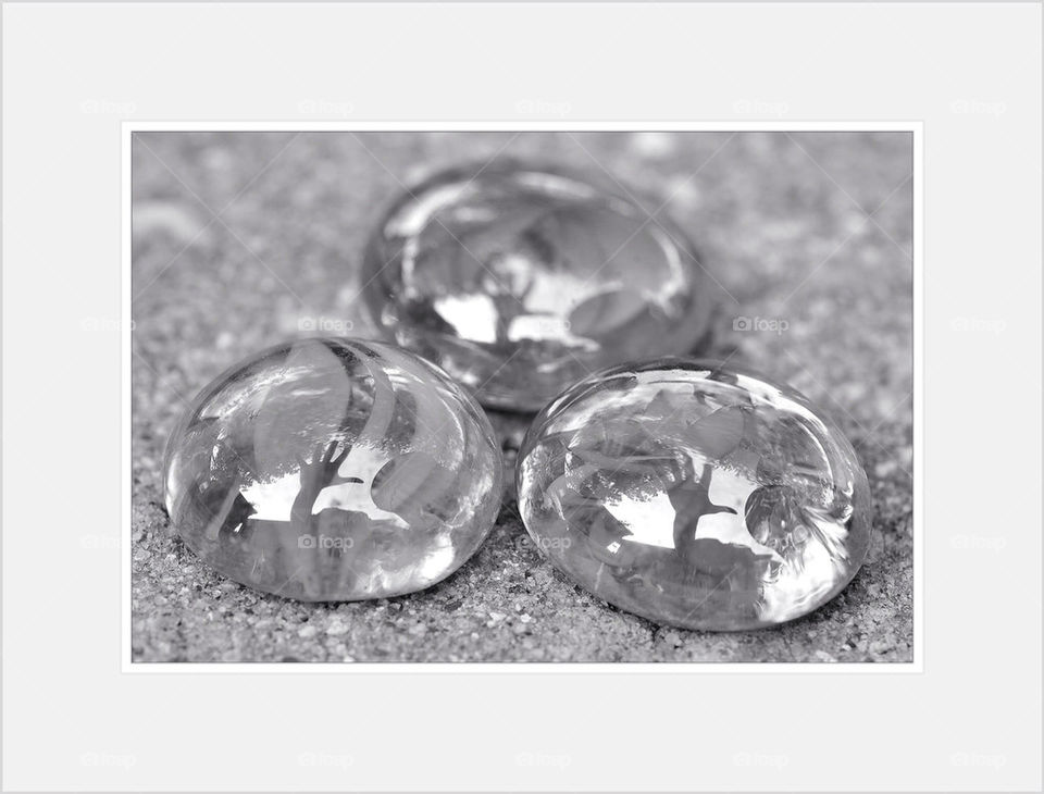 Hands reflected in water