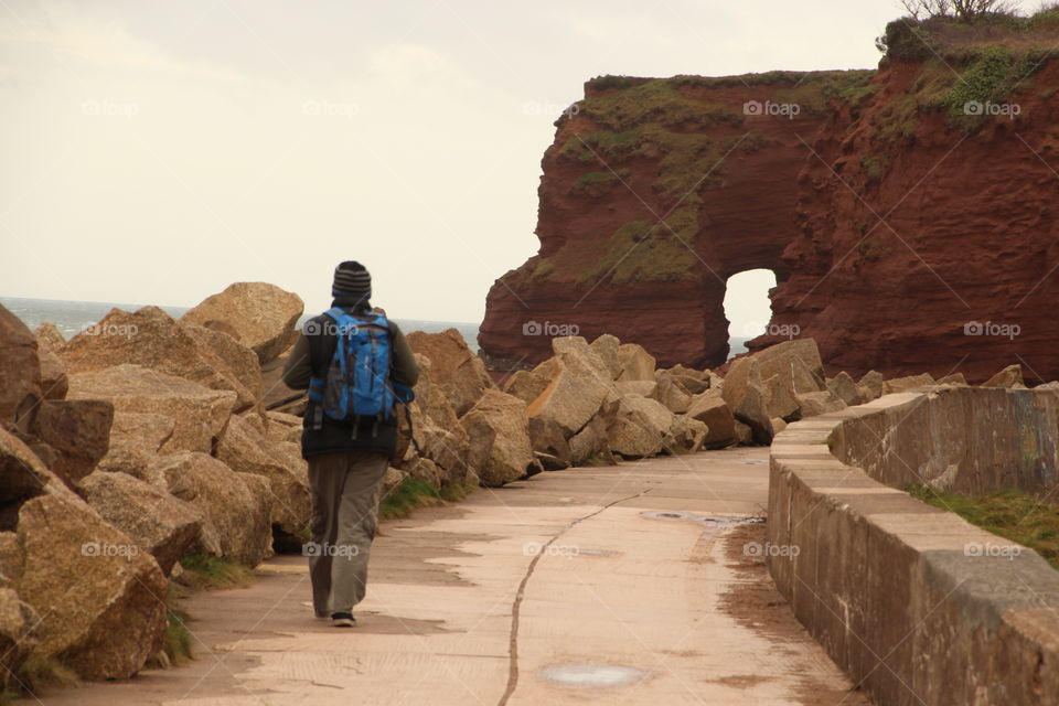 Walking the coastal path