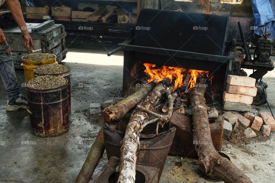 Traditional Roasting coffee beans