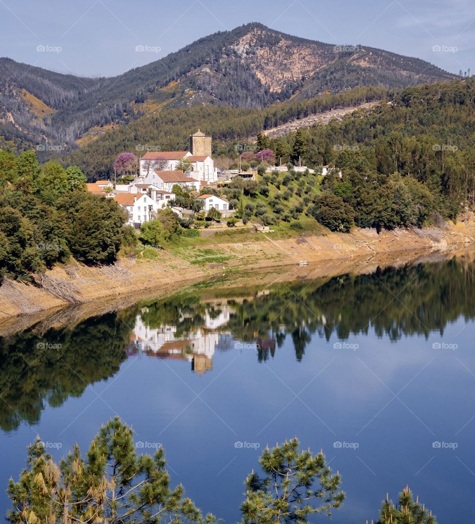 A view across the river to Dornes