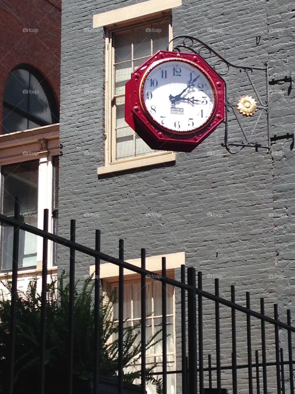 Clock on building 